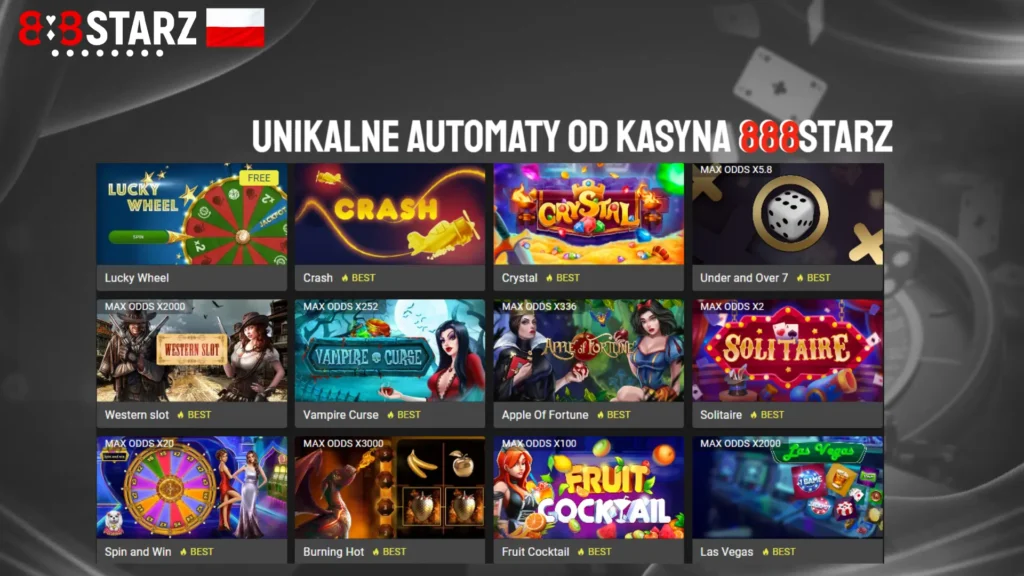 Unikalne automaty od kasyna 888starz