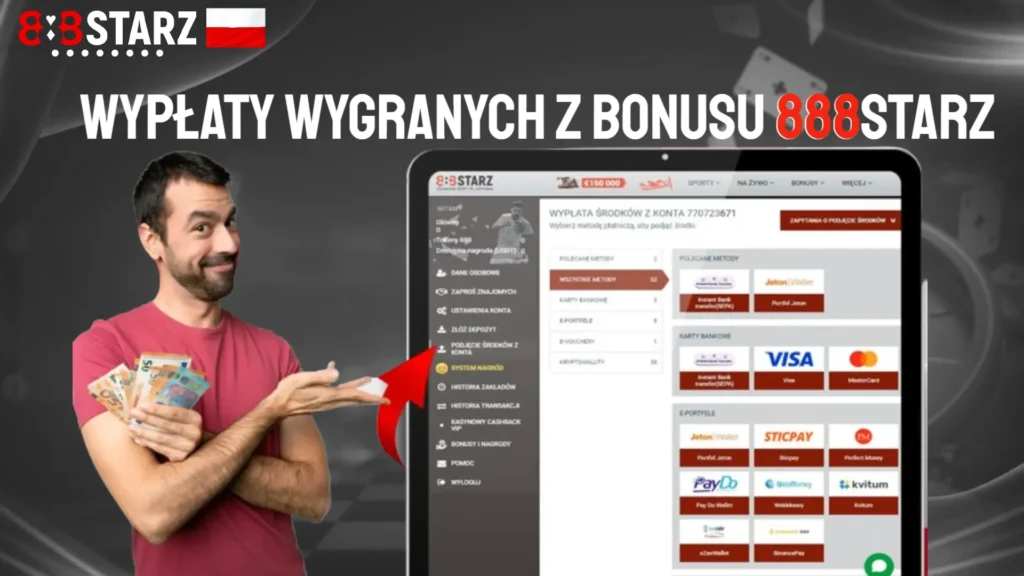 Wypłaty wygranych z bonusu 888starz